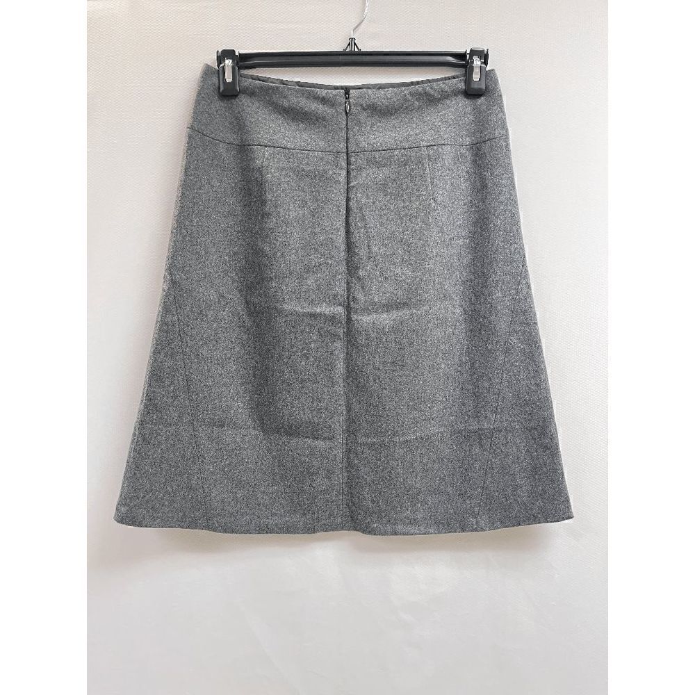 Banana Republic Womens Fully Lined Wool A-line Skirt Gray Sz 6 - Picture 2 of 7
